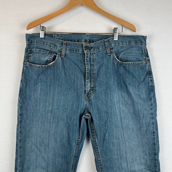 Levis 559 Jeans Mens 38x32 Blue Relaxed Straight Mid Rise Medium Wash Denim Y2K - Picture 2 of 11